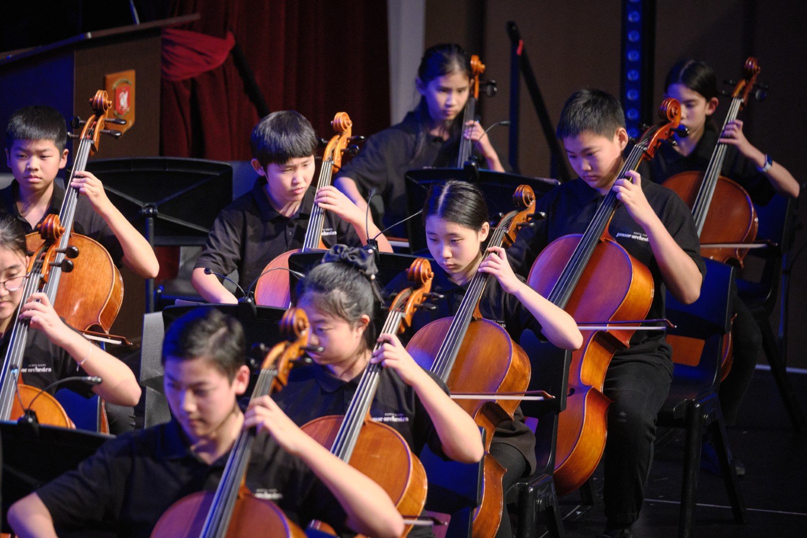 North Shore Youth Music wind section, 2025